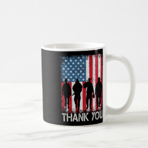 Patriotic American Flag Thank You For Men Women Ki Coffee Mug