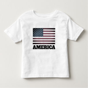 Patriotic American flag toddler t shirt