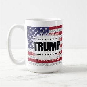 Patriotic American Flag Trump  Coffee Mug