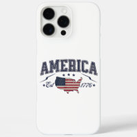 Patriotic American Flag USA Est 1776 4th of July A