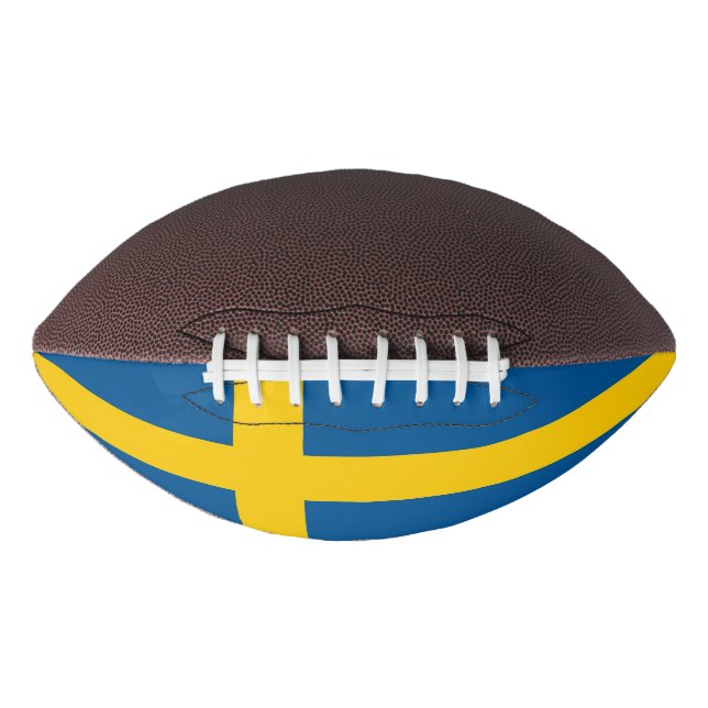 Patriotic american football flag of Sweden (Front)