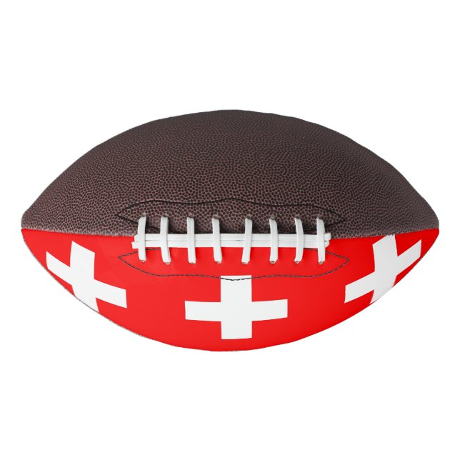 Patriotic american football flag of Switzerland (Front)