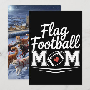 Patriotic American Football Helmet USA Holiday Card