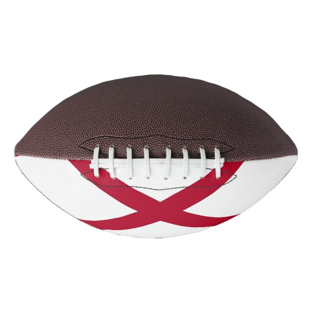 Patriotic american football with flag of Alabama (Front)