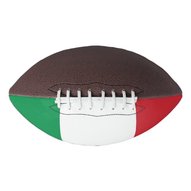 Patriotic american football with flag of Italy (Front)