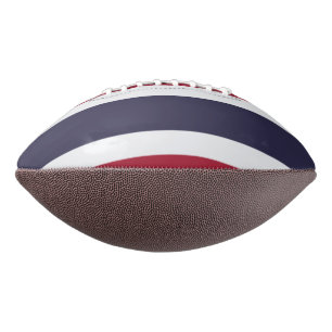 Patriotic american football with flag of Thailand
