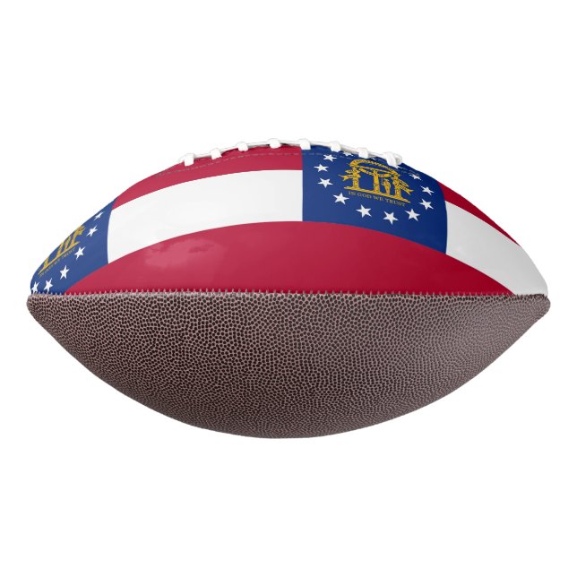 Patriotic american football with Georgia flag (Rotated 270)