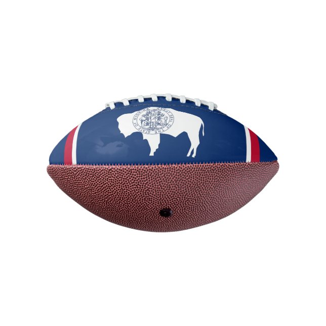 Patriotic american football Wyoming flag (Rotated 270)