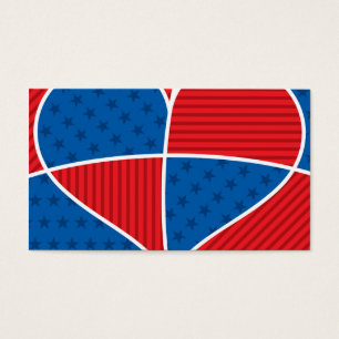 Patriotic American hearts