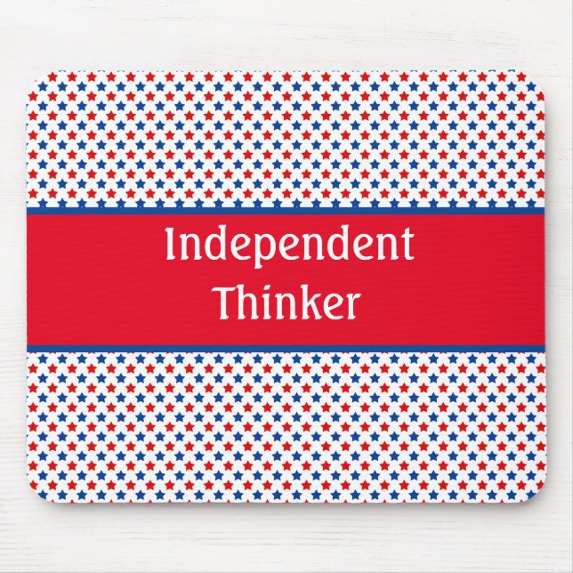 Patriotic American Independent Thinker Mouse Pad (Front)