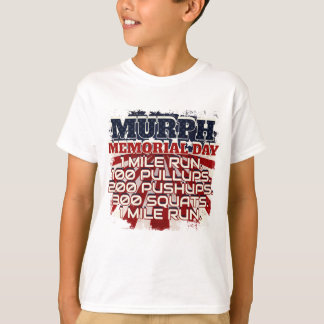 Patriotic American Murph Memorial Day Workout T-Shirt