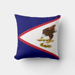 Patriotic American Samoa Flag Cushion