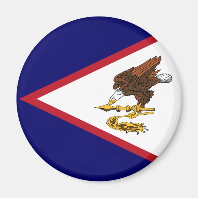 Patriotic American Samoa Flag Magnet (Front)