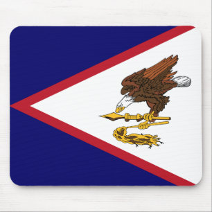 Patriotic American Samoa Flag Mouse Pad