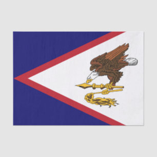 Patriotic American Samoa Flag Tissue Paper