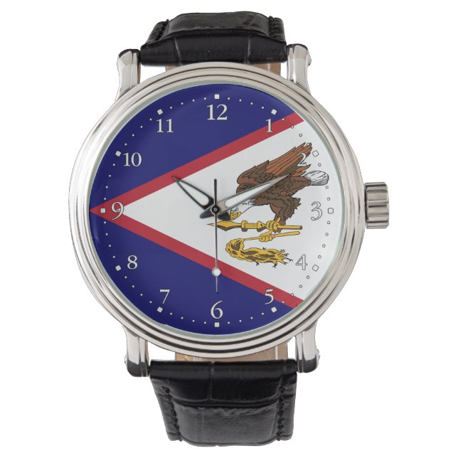 Patriotic American Samoa Flag Watch (Front)