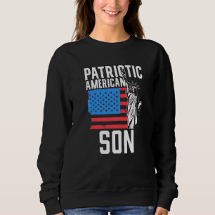 Patriotic American Son America Usa Patriot Us Us U Sweatshirt