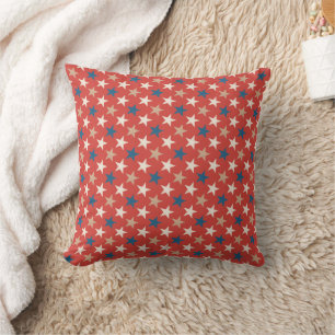 Patriotic American Stars pattern Cushion