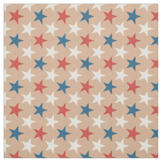 Patriotic American Stars pattern Fabric