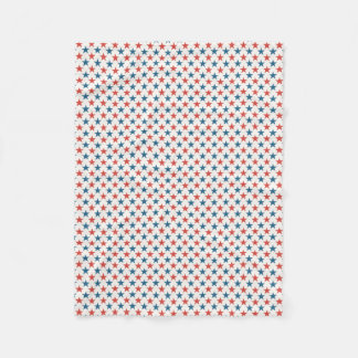 Patriotic American Stars pattern Fleece Blanket
