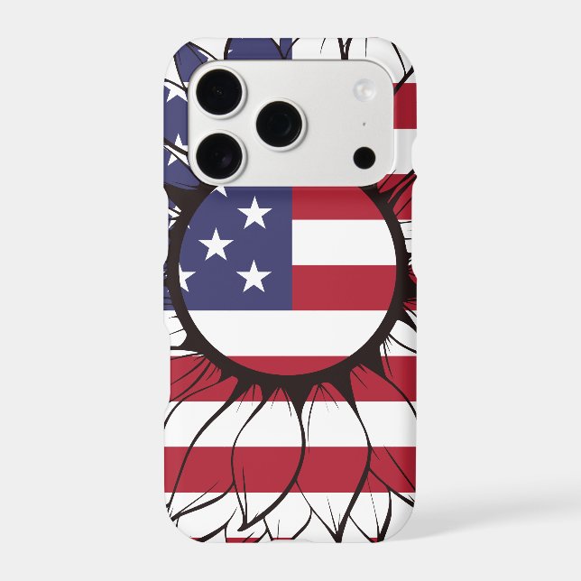 Patriotic American Sunflower (Back)