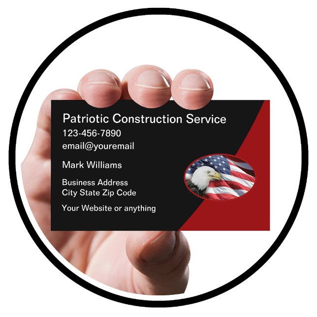 Patriotic American Theme Business Cards (Creator Uploaded)