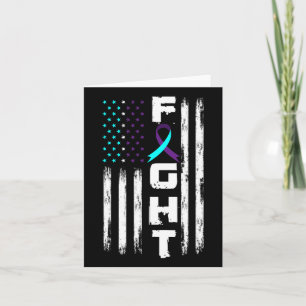 Patriotic American Us Flag Suicide Prevention Awar Card