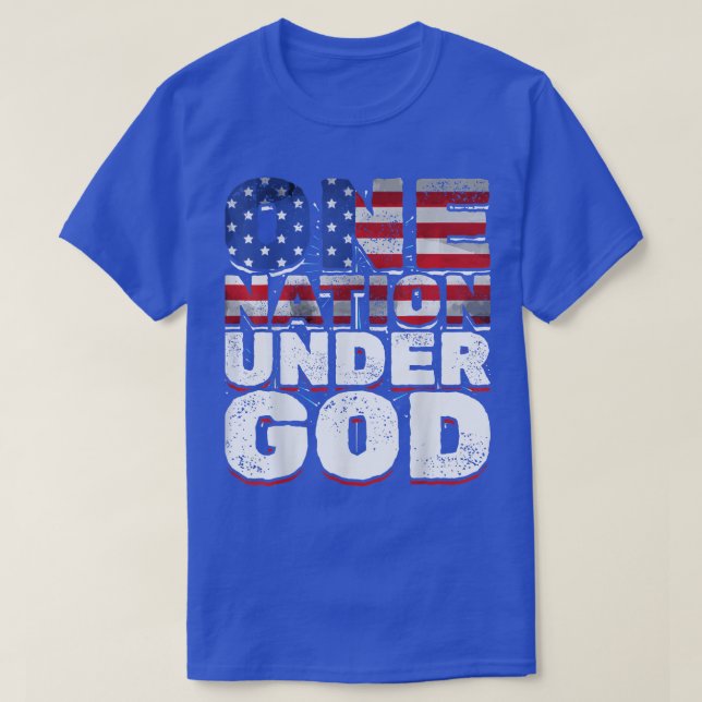 Patriotic American US Flag United States Proud 4th T-Shirt (Design Front)