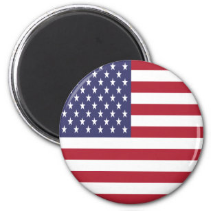 Patriotic American USA Flag Magnet