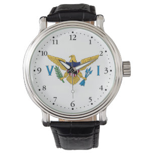 Patriotic American Virgin Islands Flag Watch