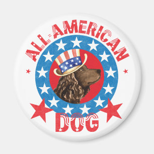 Patriotic American Water Spaniel Magnet