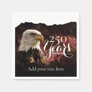 Patriotic America's 250th Birthday Paper Napkin