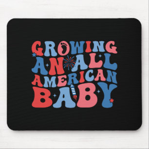 Patriotic And Pregnant 4th Of July By Announcement Mouse Pad