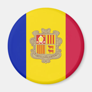 Patriotic Andorra Flag Magnet