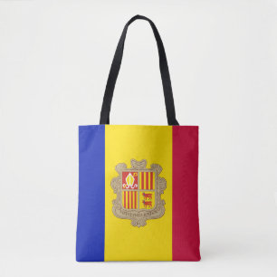 Patriotic Andorra Flag Tote Bag