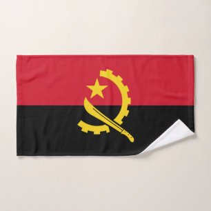 Patriotic Angolan Flag Hand Towel