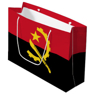 Patriotic Angolan Flag Large Gift Bag