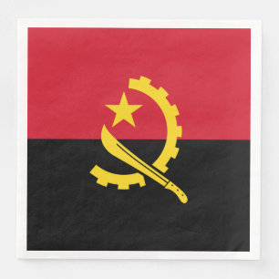 Patriotic Angolan Flag Napkin