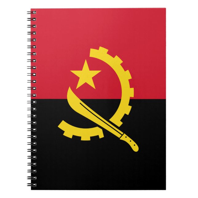 Patriotic Angolan Flag Notebook (Front)