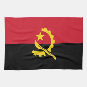 Patriotic Angolan Flag Tea Towel