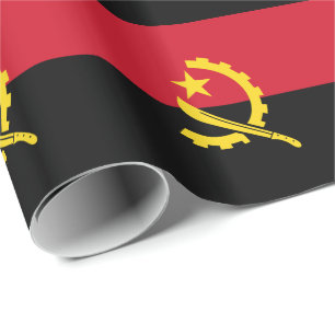 Patriotic Angolan Flag Wrapping Paper