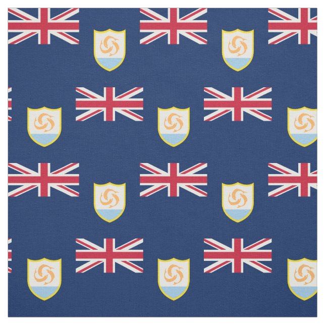 Patriotic Anguilla Flag Fabric (Swatch)