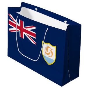 Patriotic Anguilla Flag Large Gift Bag