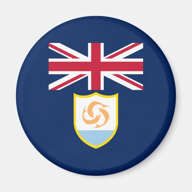 Patriotic Anguilla Flag Magnet (Front)