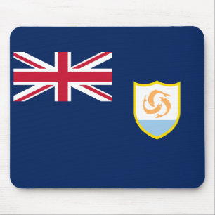 Patriotic Anguilla Flag Mouse Pad