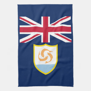Patriotic Anguilla Flag Tea Towel