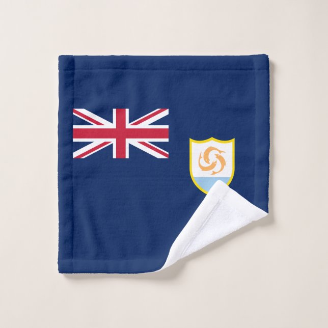 Patriotic Anguilla Flag Wash Cloth (Wash Cloth)