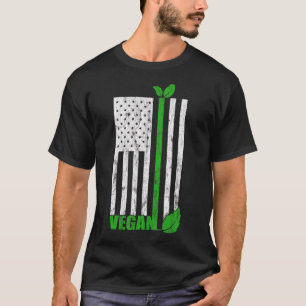 Patriotic Animal Rights Activist Vegetarian Usa Fl T-Shirt