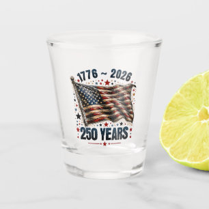 Patriotic Anniversary Celebration Design Shot Glass