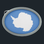 Patriotic Antarctica Flag Belt Buckle<br><div class="desc">Patriotic flag of Antarctica.</div>